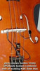 Golden Bullet Microphone for Upright Bass, installed on bass with bass max