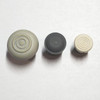 Economy Rubber Endpin Point Covers (Caps) for Upright Bass in multiple sizes; 1/2", 10mm (or 3/8") and 8mm. Bottom view.