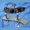 Standard Tuning Machines (Keys, Tuners) for Upright Bass, by Rubner - Tyrolian (plated) style