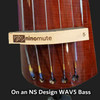 Ninomute for double bass and electric upright, installed on bass