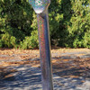 NS Design Custom Shop WAV4 Electric Upright Bass - Custom Harlequin Rainbow Metallic Finish - Rear of Neck Closeup