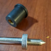 Screw-On Heavy Duty Rubber Endpin Foot - next to endpin