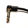 Flat mono 6-in instrument cable - closeup of plug