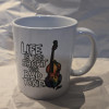 "Life is Too Short for Bad Tone" ceramic mug - Main Image, front imprint