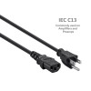 Replacement Power Cable for most common amplifiers (IEC C13), standard product photo