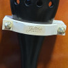 Choice Products Wooden Microphone Holder for Bass - on bass (mic not included) - front view with Gollihur Music Logo