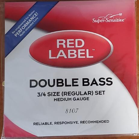 Super-Sensitive Red Label Upright Bass Strings