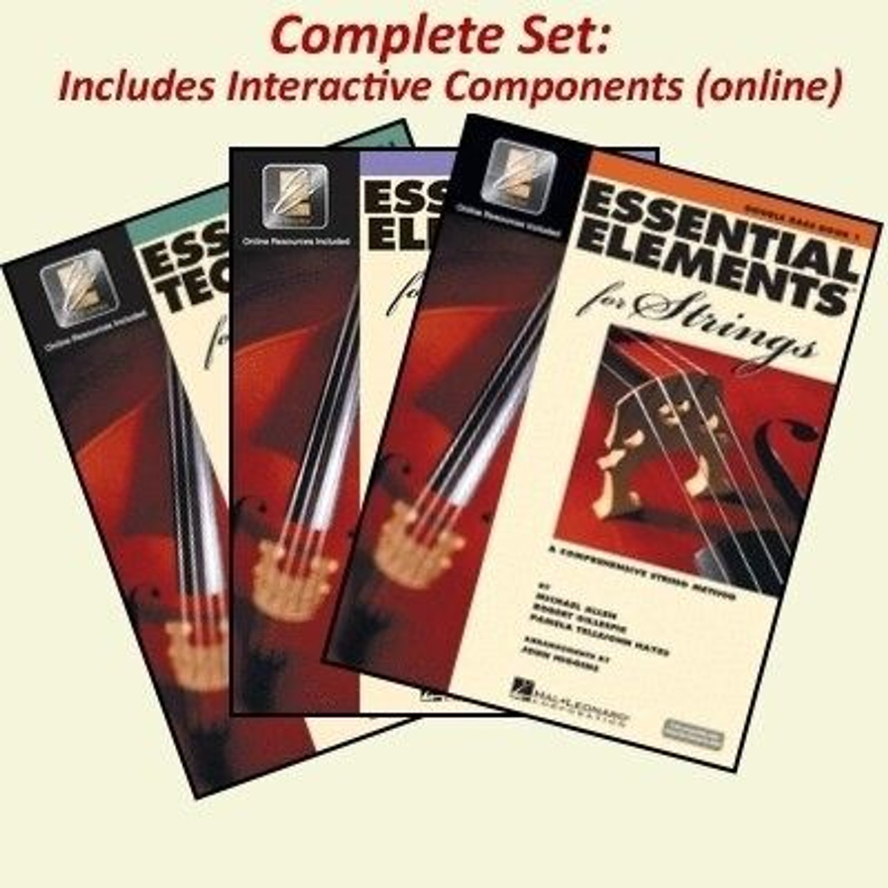 Essential Elements Bass Book Set with Audio and Video Tracks