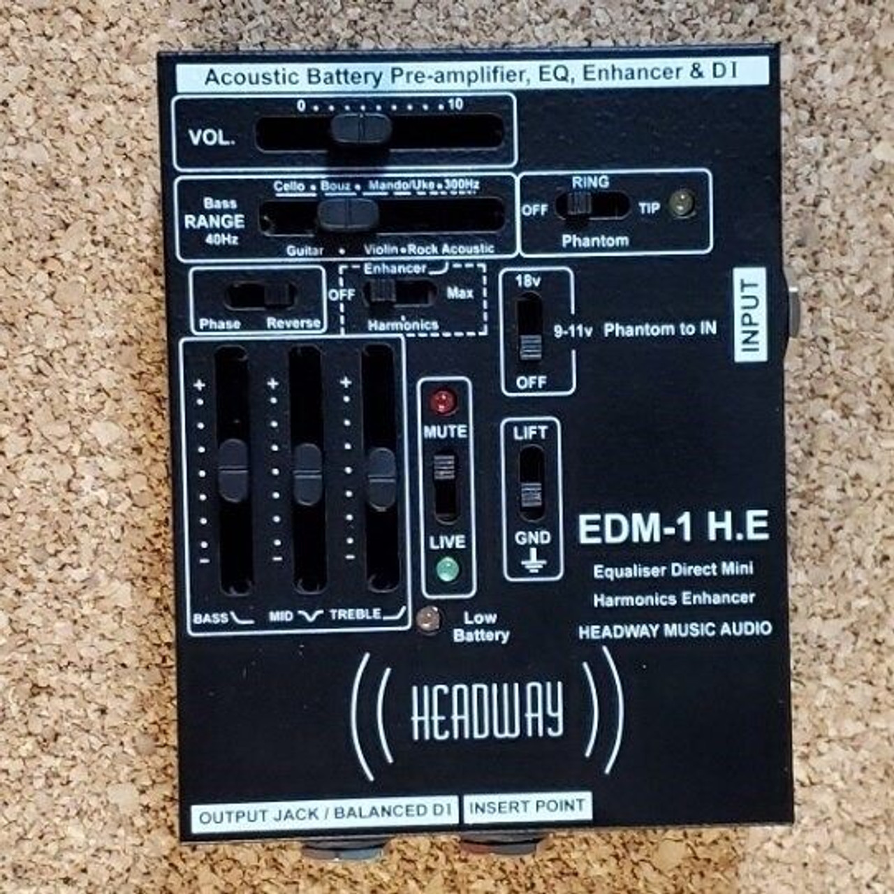 Headway EDM-1 Acoustic Instrument Preamp