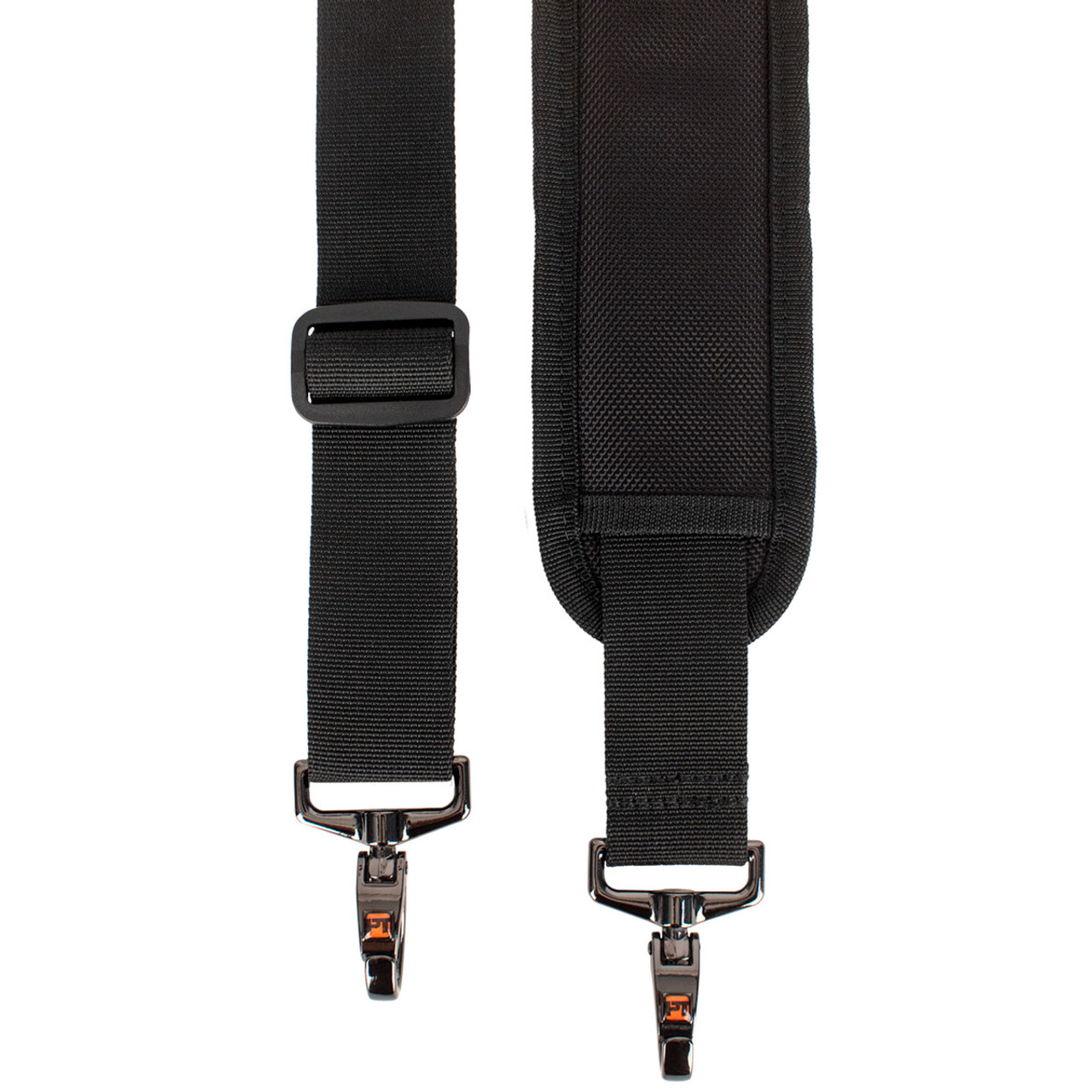 【mnem】Shure Strap Slit Off Shoulder Shoulder Strap with Non-Slip Pad, Metal Swivel Clips