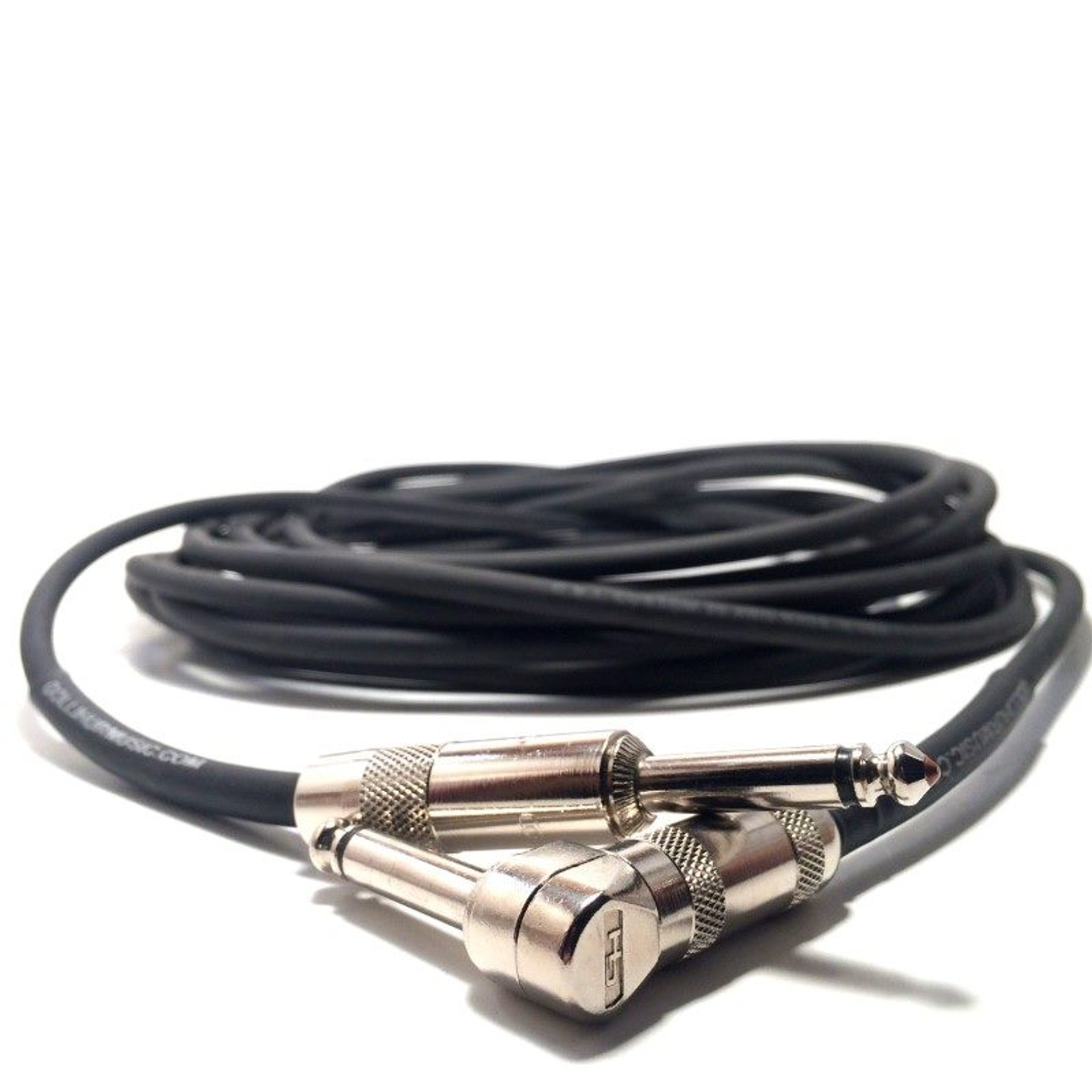 Right Angle Guitar Lead Jack to Jack Cable 6.35mm Mono Plug 6.3mm 1/4 Inch