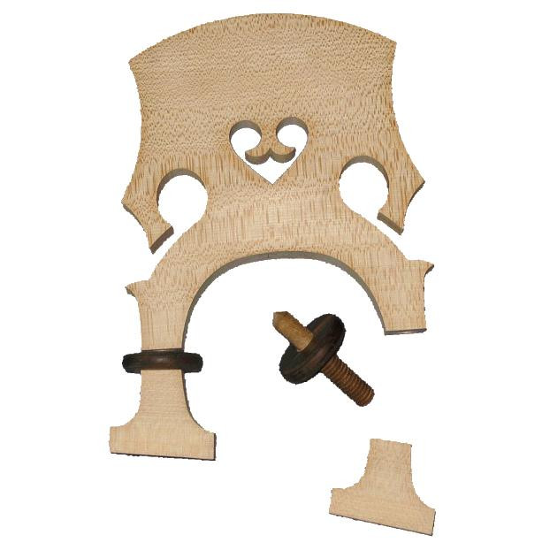 Kolstein Adjustable Upright Bass Bridge with Hardwood Adjusters