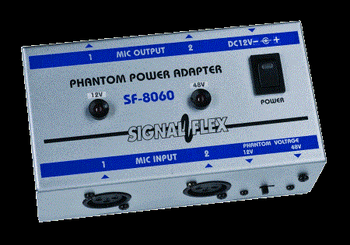 2-Channel Phantom Power Supply for Professional Condenser Microphones