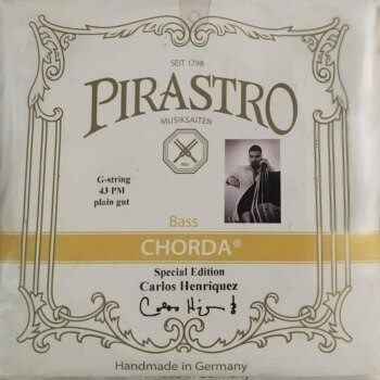 Chorda Gut Upright Bass Strings by Pirastro, Carlos Henriquez variant