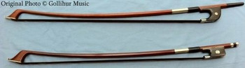 Pernambuco French and German Style Double Bass Bow, full shot