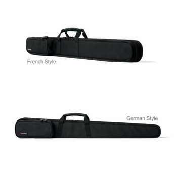 Bow Case for Bass Bow - both French and German models pictured