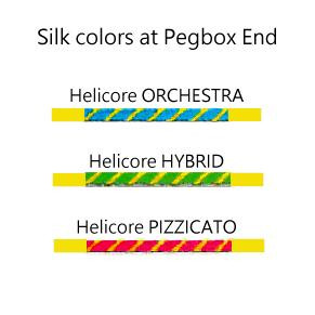 コントラバス弦　Helicore Orchestral 4弦（GDAE）1セット コントラバス弦◇ヘリコア（外装なし） Helicore◇4/4サイズ 4弦セット