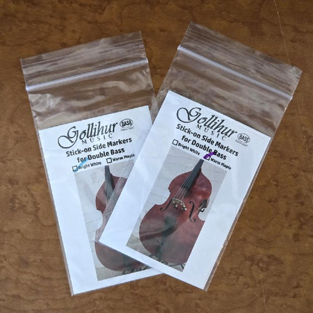 Stick-on Fingerboard Markers (Temporary Inlays, side dots), package - both colors