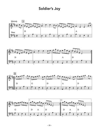 All Star Bluegrass Jam Along for Bass - Book with Audio Play Along, example page