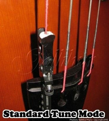 Hipshot FreeRange Xtender - Upright Bass String Drop-tuner, standard tuning mode