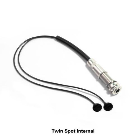 K&K Twin Spot Musical Instrument Transducer (Pickup) - INTERNAL model with strap pin jack