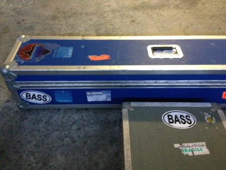 BASS oval logo, vinyl decorative sticker, on gear case
