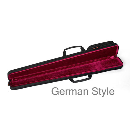 Bow Case for Bass Bow - German Model opened to show interior
