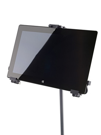 Tablet holder holding tablet