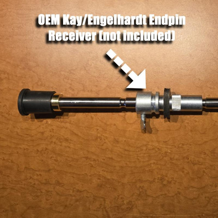 Replacement Steel Endpin for Kay and Engelhardt Upright Bass. In OEM endpin receiver (not included).