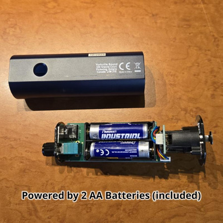 ART HP-1 Personal Headphone Amplifier - opened to show battery access (batteries included)