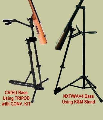 Endpin Stand for NS Design Basses - comparison chart for holding stand options
