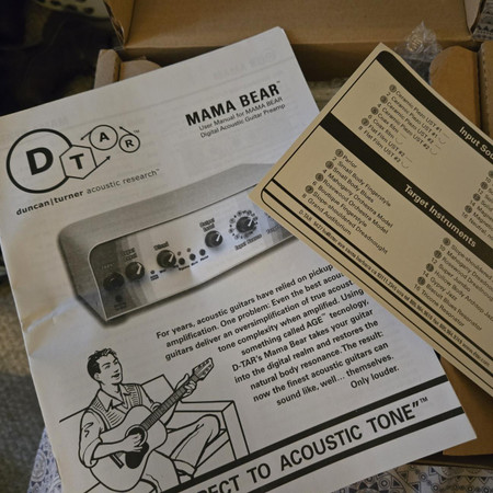 D-Tar Mama Bear - instructions and settings card