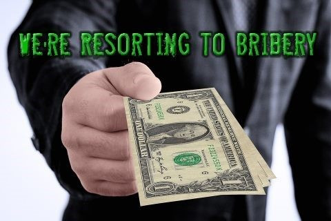 We're BRIBING you for reviews!