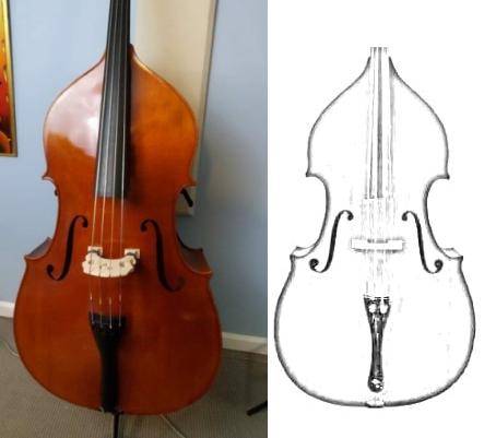 Performer bass compared with Quenoil prototypical bass