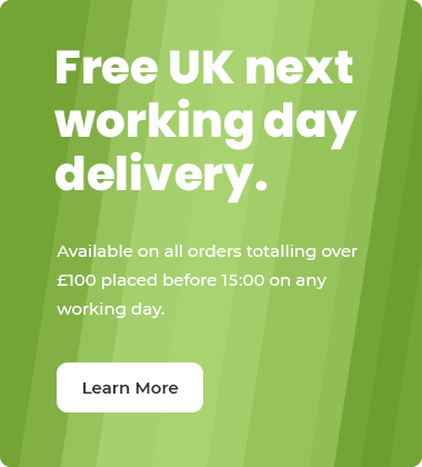 Free Next Working Day Delivery to the UK