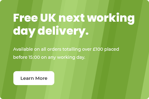 Free Next Working Day Delivery to the UK