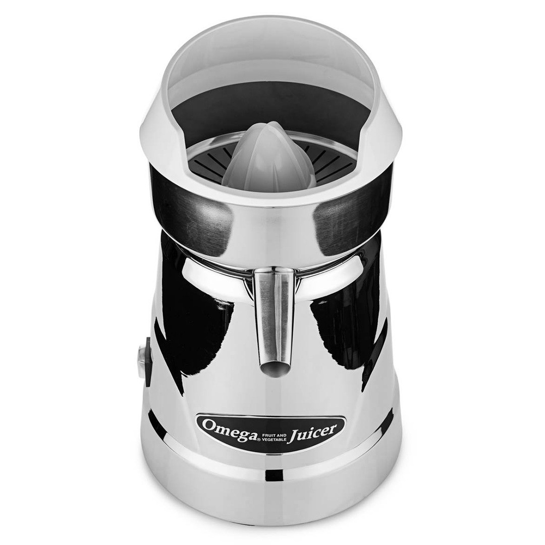 Omega C20C Commercial Citrus Juicer in Chrome Juicers.co.uk