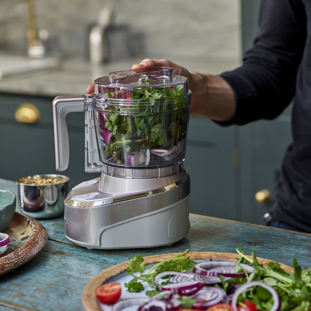 Mini Tritatutto Senza Fili Cuisinart RMC100U - Argento, 250W, Batteria Agli Ioni Di Litio
