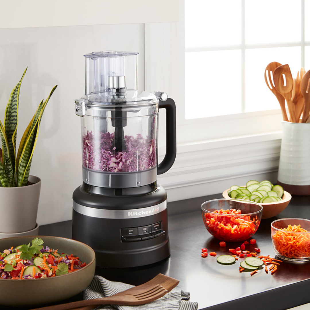 KitchenAid 3.1Litre Food Processor in Matte Black Juicers.co.uk