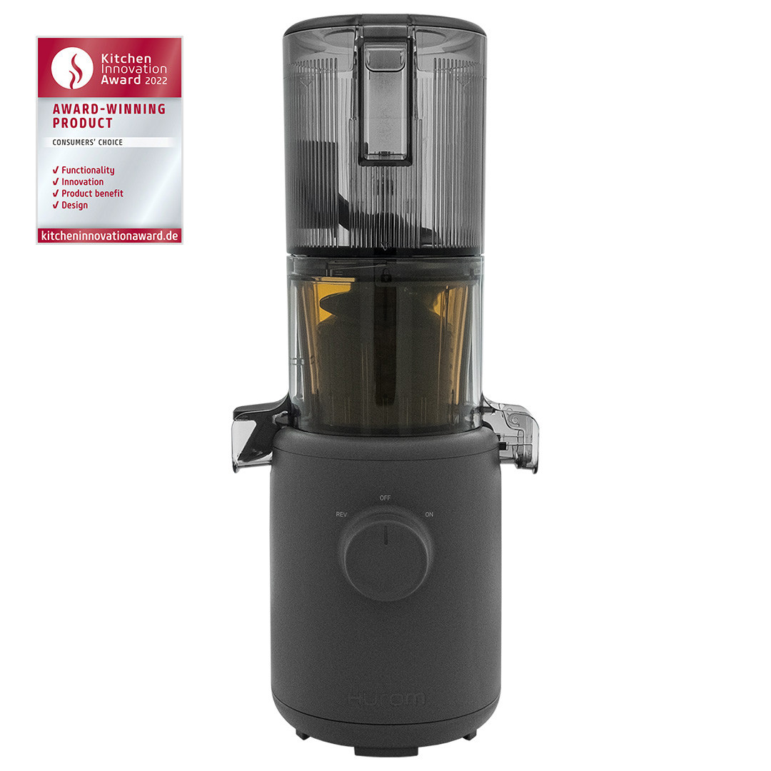 Hurom H310 Self-Feeding Mini Slow Juicer in Charcoal | Juicers.co.uk