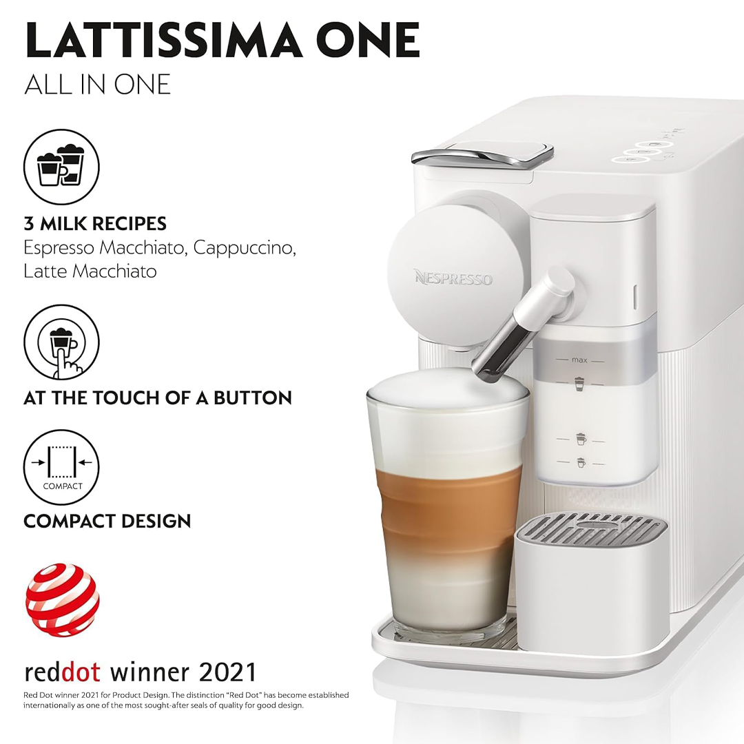Nespresso Lattissima One Pod Coffee Machine | Juicers.co.uk