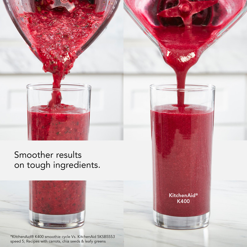 KitchenAid 5KSB4026BMS Artisan K400 Blender in Medallion Silver