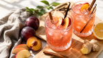 Sparkling Spiced Plum Juice