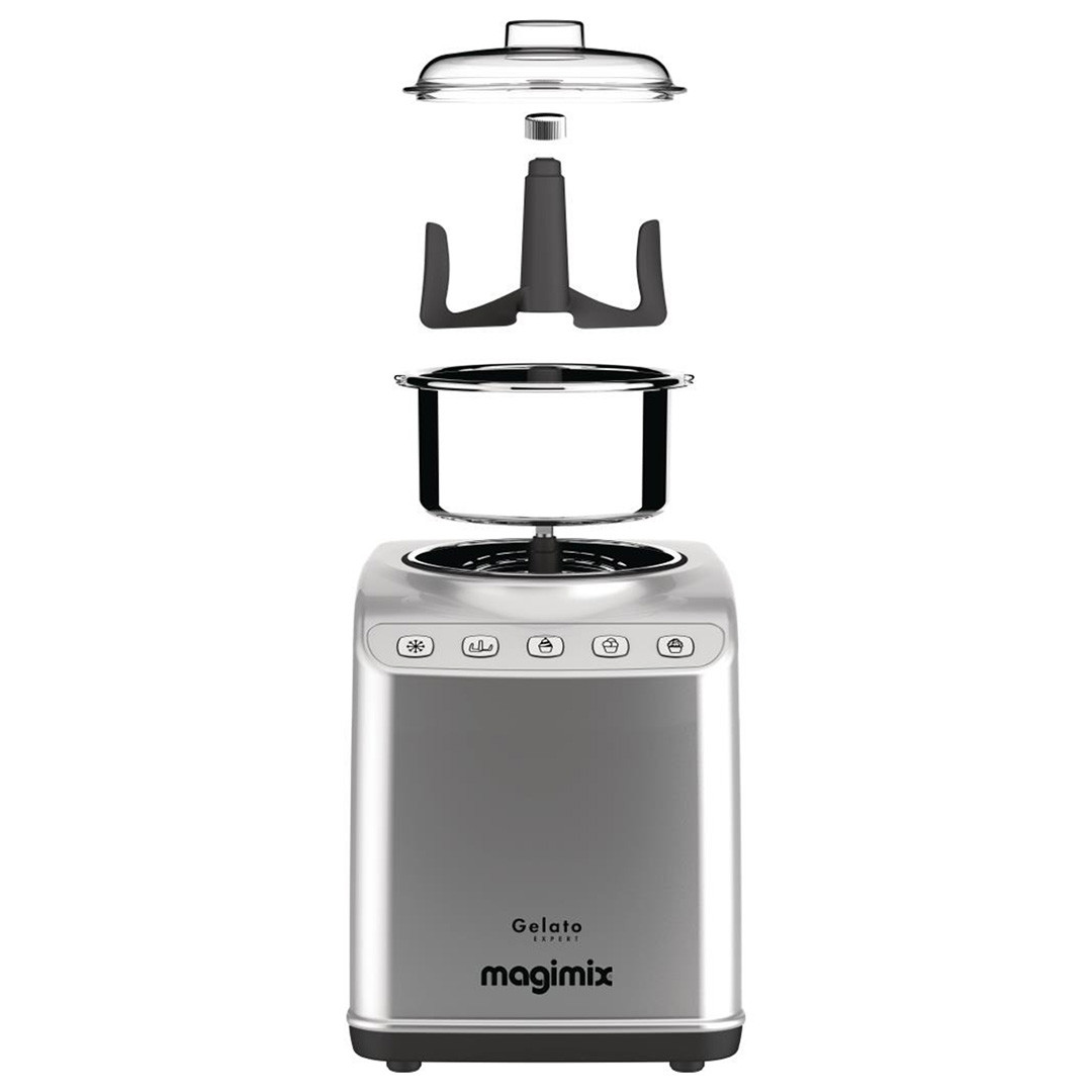 Magimix Gelato Expert Ice Cream Maker 11680 in Silver Juicers.co.uk