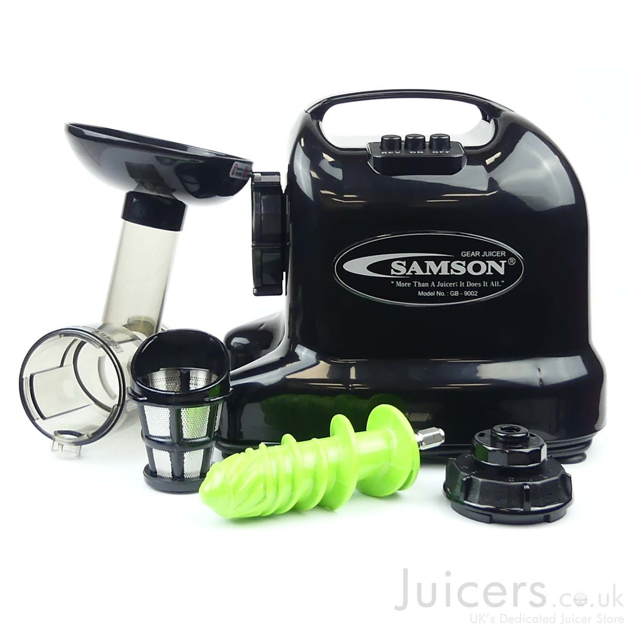Samson GB9002 6in1 Slow Juicer in Black Juicers.co.uk