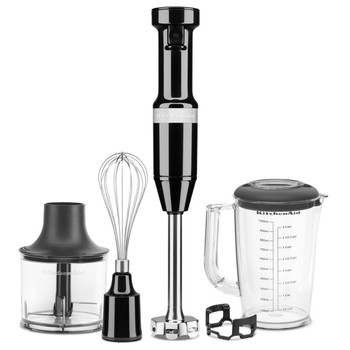 KitchenAid 5KHBV83BOB Corded Hand Blender in Onyx Black