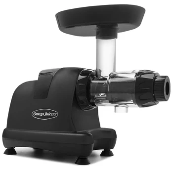 Omega 8007 Nutrition Centre Slow Juicer in Matte Black