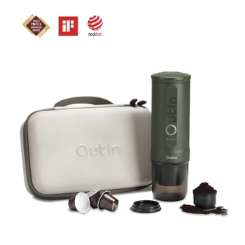 OutIn Nano Traveller Espresso Gift Set in Forest Green
