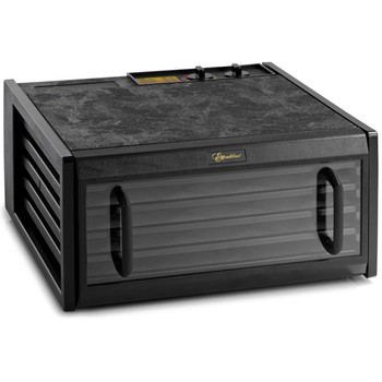 Excalibur 4526TCDB 5-Tray Dehydrator in Black with Clear Door & Timer