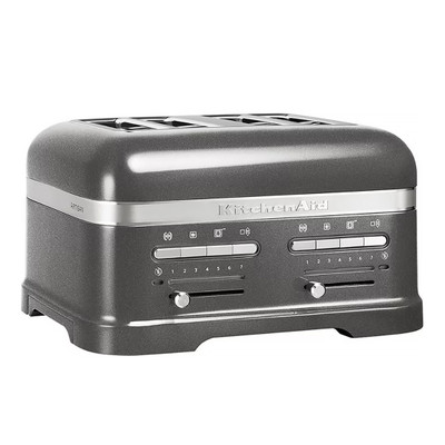 KitchenAid Artisan 4-Slice Toaster in Medallion Silver - 5KMT4205BMS